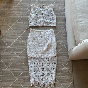 White two piece Misha collection set